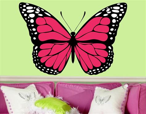 Butterfly Wall Decals Colorful Monarch Butterfly Wall Decal Etsy