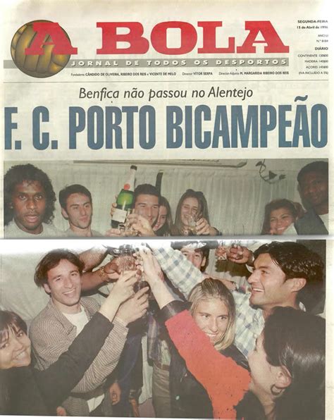 Capas De Jornais Vintage A Bola De Abril De Fc Porto Bicampe O