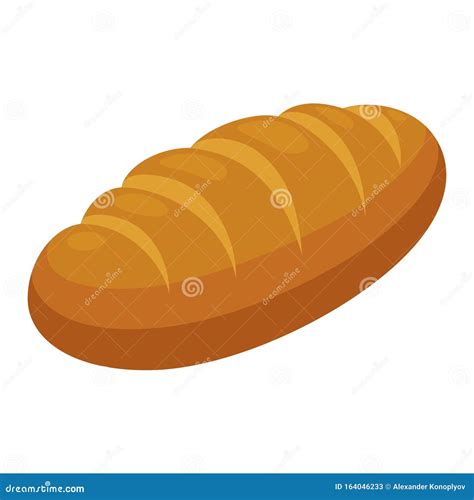 Loaf Icon Fresh Delicious Bread And Bakery Symbol Stock Vector