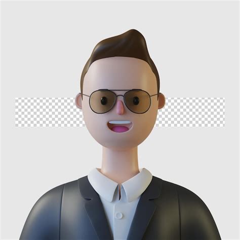 Personagem De Desenho Animado 3d Isolada Em Renderização 3d Psd Premium