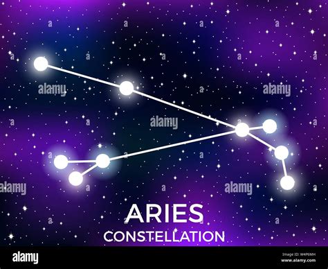 La Constelaci N De Aries Noche Estrellada Cluster De Estrellas Y