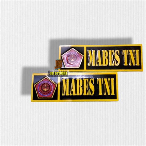 Stiker Mabes Tni Hitam Sepasang Stiker Mabes Tni Motor 2pcs Stiker