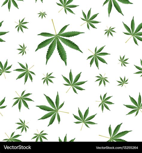 Cannabis background marijuana ganja weed hemp Vector Image