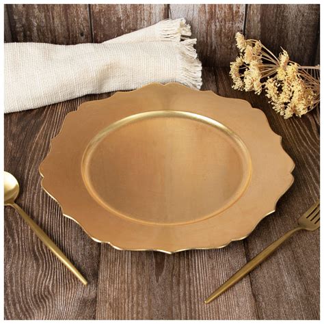 Gold Bordeaux Scalloped Charger Plate Hobby Lobby 2223477