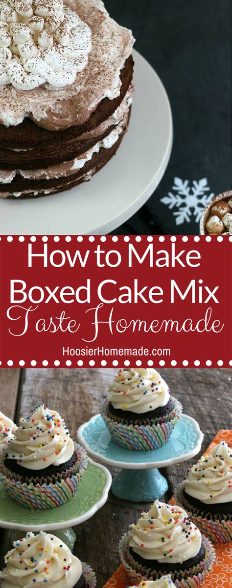 How To Make A Cake Mix Taste Homemade Hoosier Homemade