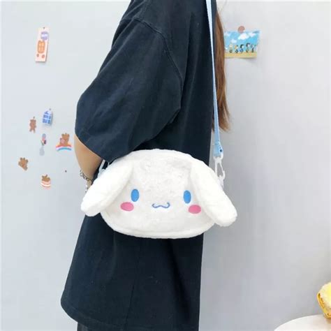 Jual Tas Selempang Boneka Cinnamoroll Lucu Import Sling Bag Bulu Korea