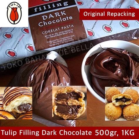 Jual TULIP FILLING Dark Chocolate 500gr 250gr REPACK Selai Coklat