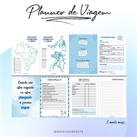 Planner De Viagem Completo E Sem Data