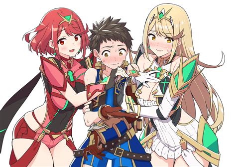 Xenoblade Xenoblade Chronicles 2 Hikari Xenoblade 2 Homura Xenoblade 2 Rex Armor Cleavage