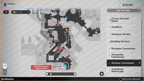 Alchemy Commission Xianzhou Luofu Chest Map Locations Honkai Star Hot