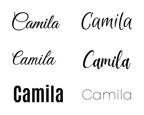 Camila Svg , Baby Names Svg, Wedding Names Svg - Etsy