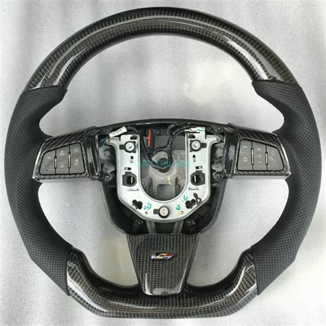 Customized Real Carbon Fiber Car Steering Wheel For Cadillac Cts V