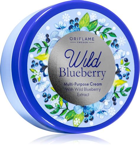 Oriflame Wild Blueberry crème multi usages visage et corps notino fr