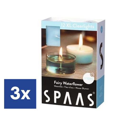 Spaas Theelichten Waxinelichten Maxi Waterlelie X Stuks