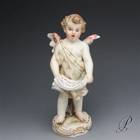 musizierender Putto Meissen 1 Wahl Knaufzeit um 1900 Sänger