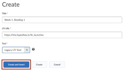 Creating Hypothesis Enabled Readings In D2L Hypothesis