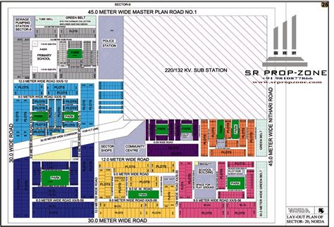 Layout Plan Of Noida Sector 20 Hd Map