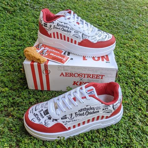 Jual ORIGINAL AEROSTREET X KFC MERAH PUTIH SEPATU KOLABORASI