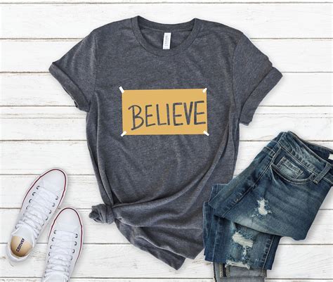 Believe Motivational Shirt Believe Shirt Believe Sign Locker Room