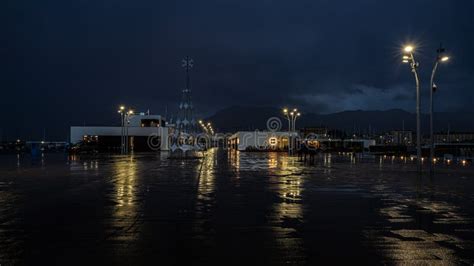 palmero sicily italy  wet  reflecting surface