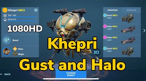 Khepri Gust Halo MK3 War Robots Gameplay YouTube