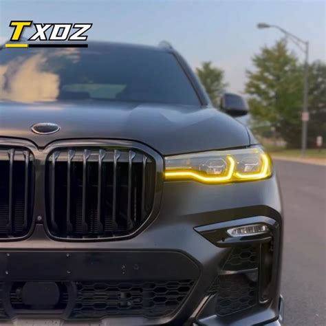 Lemon Yellow Angel Eyes Drl Multicolor For Bmw X G