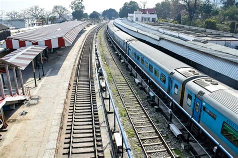 Kathgodam, Uttarakhand, India, September 25 2023 - Indian railway train ...