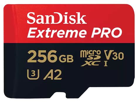 SANDISK MicroSD Card Extreme Pro 256GB 256 GB 724966