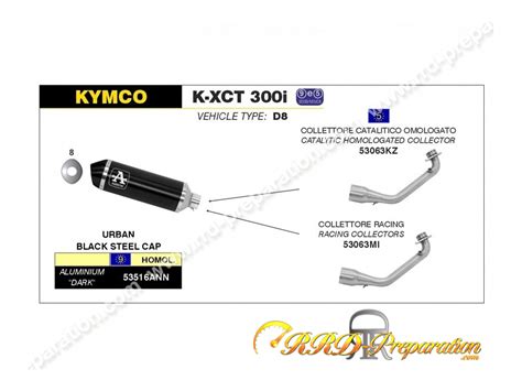 Ligne D Chappement Compl Te Arrow Urban Maxi Scooter Kymco K Xct