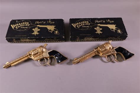 2 Hopalong Cassidy Cap Guns In Original Box Redlands Antique Auction