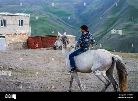 Daily life in the highest village of Azerbaijan. Khinalig village, Quba ...