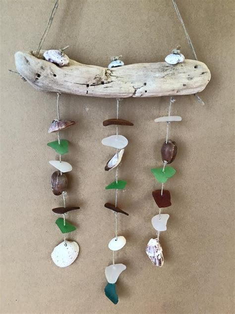 Shell And Sea Glass Wind Chime Glass Wind Chimes Wind Chimes Sea Glass