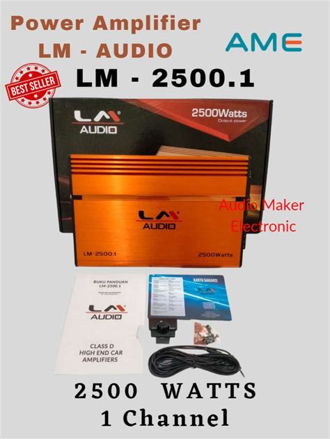 Jual Power Monoblock Lm Power Monoblok Audio Mobil Lm Class D Lm