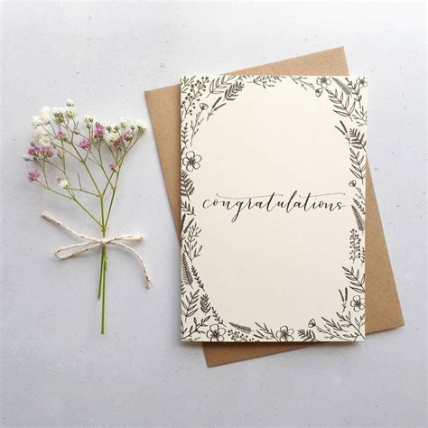 Congratulations modern calligraphy card – Artofit