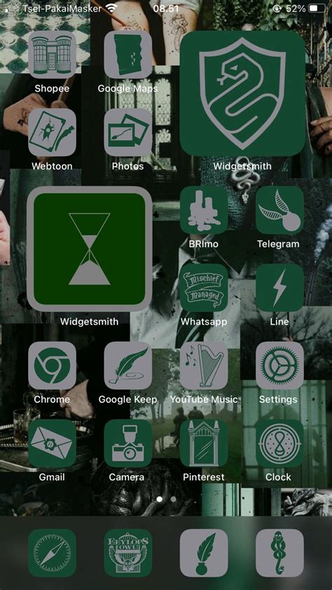 Harry Potter Slytherin App Icons Free Ios Harry Potter App Icons