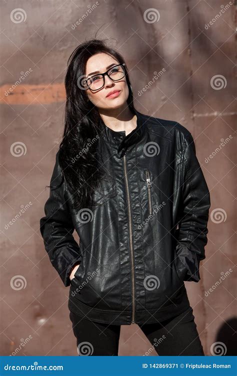 Portrait Of A Beautiful Hipster Girl In Glasses Concept Beautiful Eyes Beautiful Smile Vision