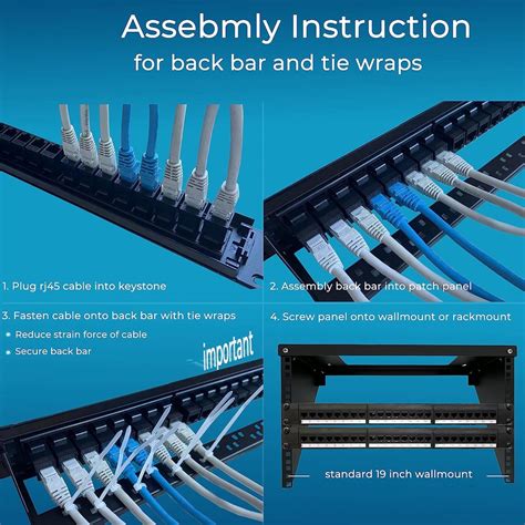 Zoerax Patch Panel Port Cat Cat A Cat With Inline Keystone G