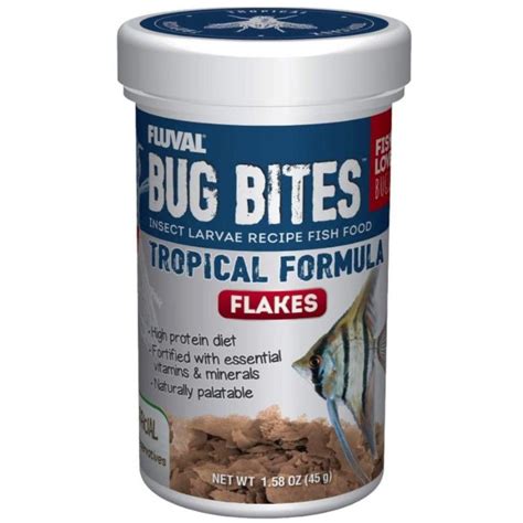 Fluval Fluval Bug Bites Insect Larvae Tropical Fish Flake 159 Oz