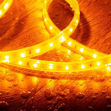 Ledkia Ledkia Ruban Led 220v Smd2835 60led M Orange Ip65 Largeur 12mm