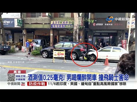 喝爛醉酒駕害命 騎士遭撞亡 機車變夾心餅│中視新聞 20211104