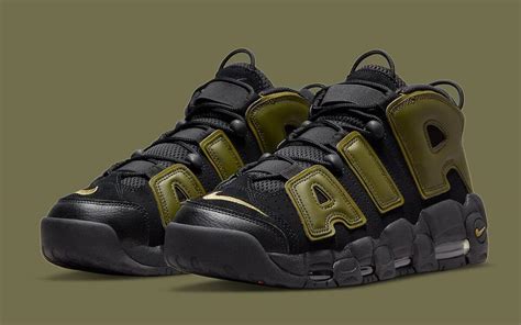 Nike Air More Uptempo Black Rough Green Olive Undftd Dh Men