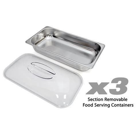 NutriChef Buffet Warmer Server Professional Hot Plate Food Warmer Station Easy Clean