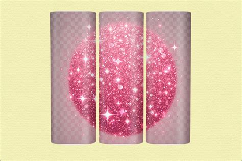Glitter Pink Tumbler Wrap Glitter Pink Graphic By Journey With Craft