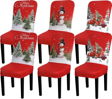 Amazon Jhua Christmas Back Chair Cover Set Of Pcs Dining Room