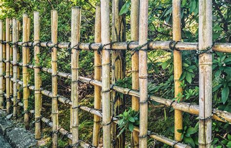 Japanese Fence Japanese Bamboo Japanese Style Deer Fence Farm Fence Bamboo Art Bamboo