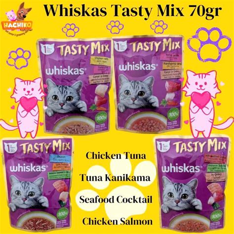 Jual Whiskas Tasty Mix 70gr 1 Dos 28 Sachet Whiskas Wet Food