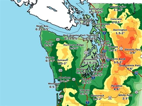 Wet Weather System To Stick Around Through Tuesday | Bonney Lake, WA Patch