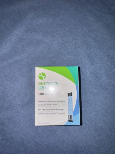 One Touch Ultra Blue Blood Glucose Test Strips Count Exp