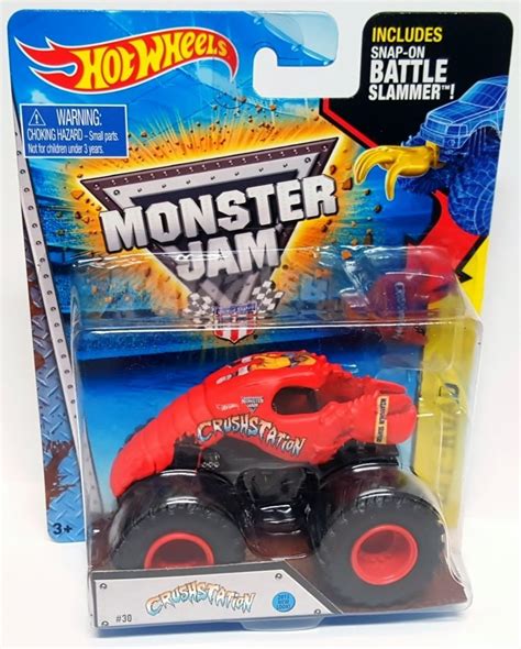 Hot Wheels Monster Jam Crushstation Battler Slammer Truck Vehicle Gift Pack Car Toys