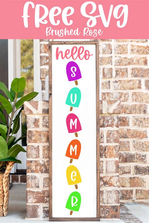 Free Svg Hello Summer Vertical Porch Sign Artofit